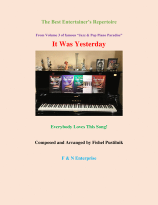 Book cover for It Was Yesterday