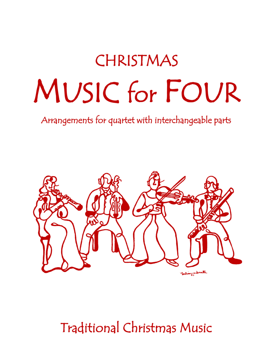 Music for Four, Christmas for Quartet - Score 75199 Small Ensemble scores gallery preview page 1
