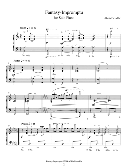 Fantasy-Impromptu for solo piano