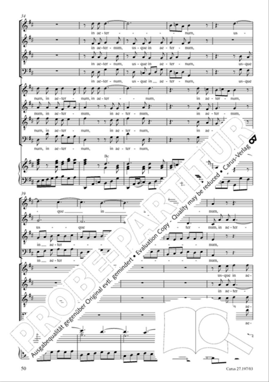 Te Deum in D a due cori SSATB scores gallery preview page 50