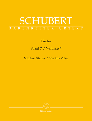 Book cover for Lieder, Volume 7