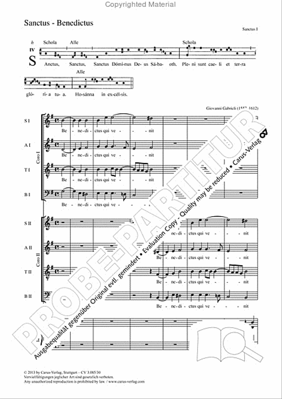 Sanctus - Benedictus Sanctus - Benedictus 4-Part scores gallery preview page 2