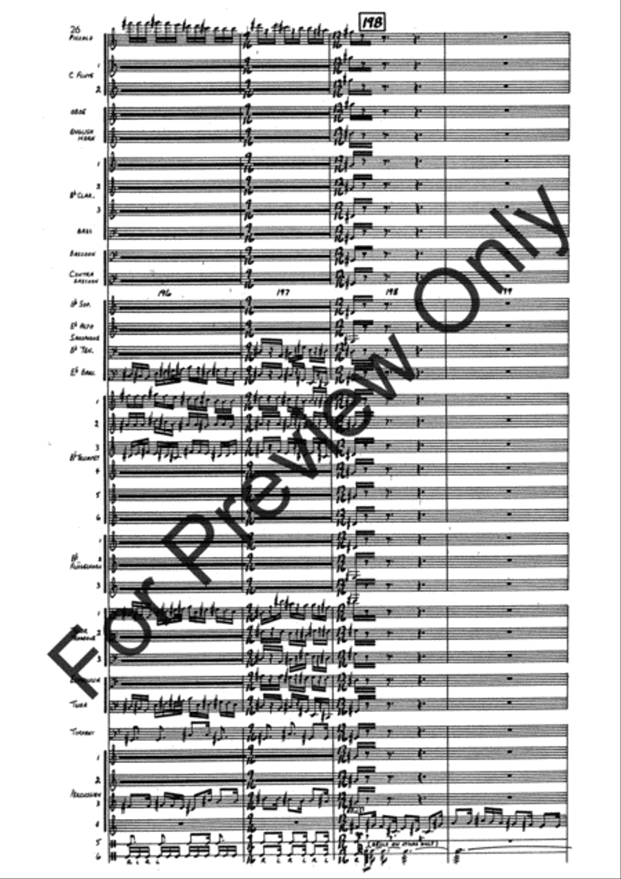 Agincourt Hymn (Score) Concert Band scores gallery preview page 50