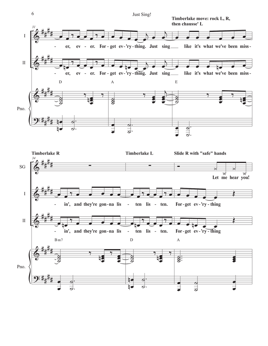 Just Sing SA scores gallery preview page 6