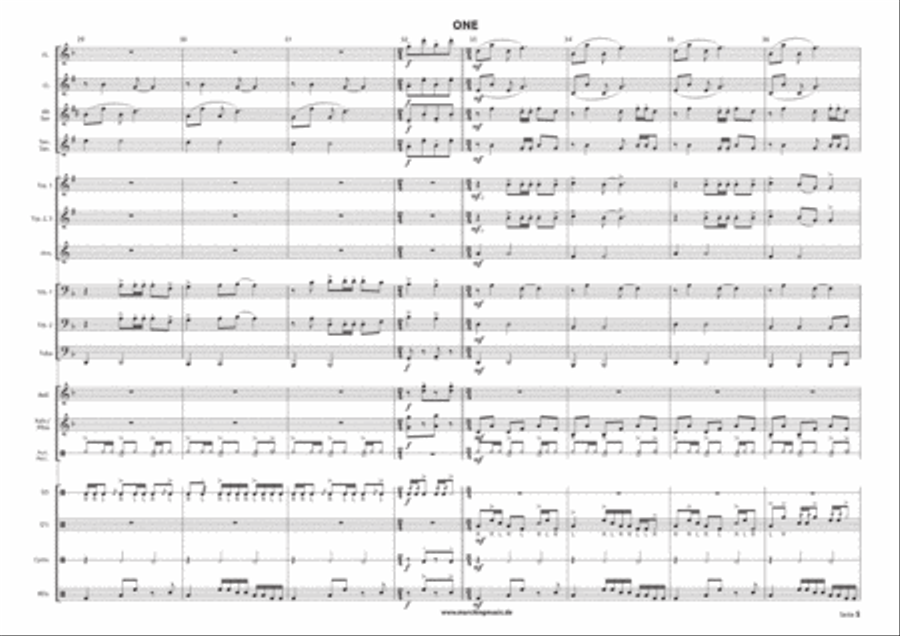 One Marching Band scores gallery preview page 5
