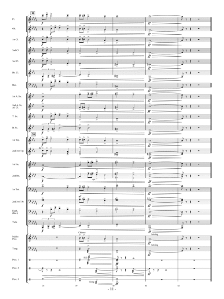 A Quiet Journey Home Concert Band scores gallery preview page 10