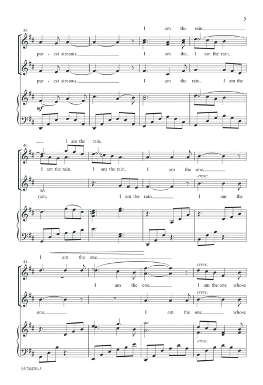 I Am the One SSA scores gallery preview page 6