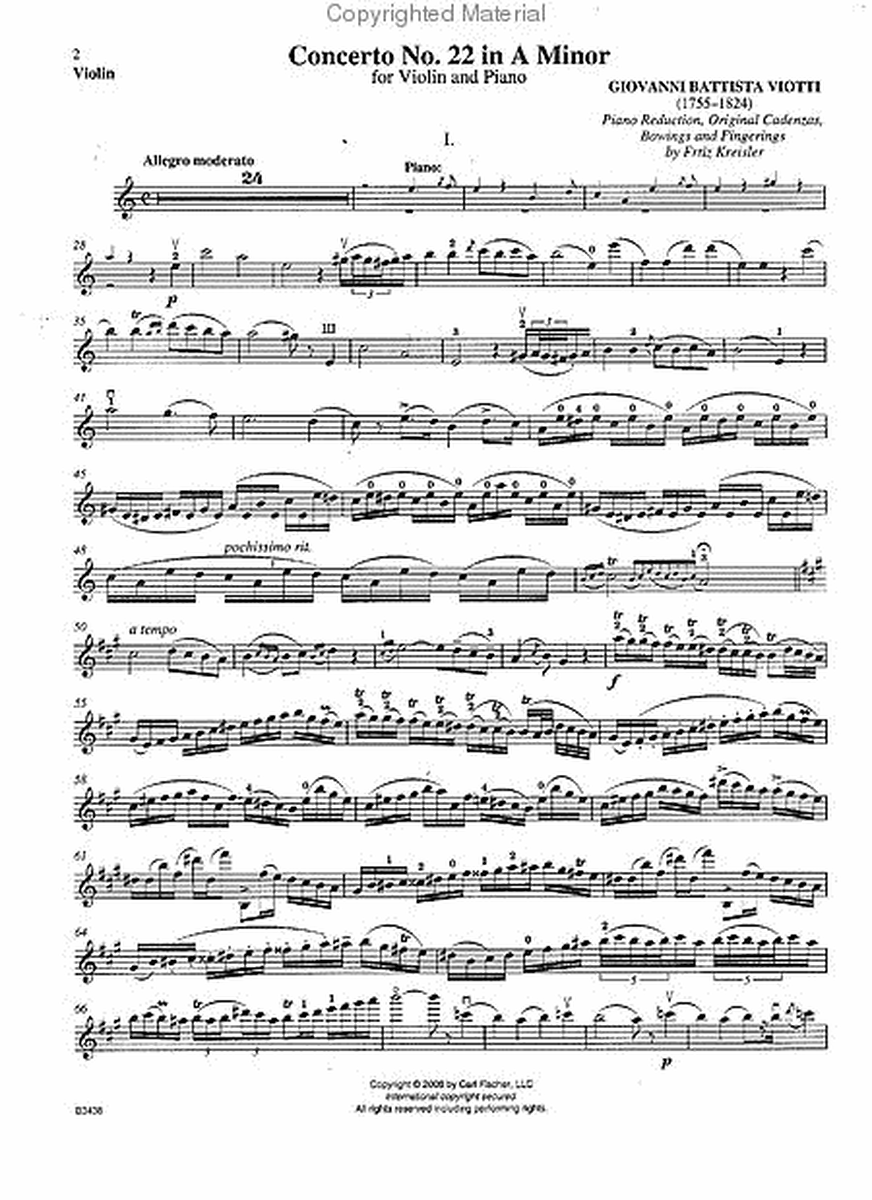 Concerto No. 22 in A minor