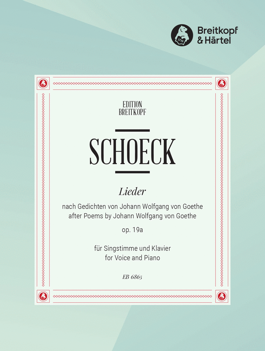 Songs Op. 19 Voice Solo scores gallery preview page 1