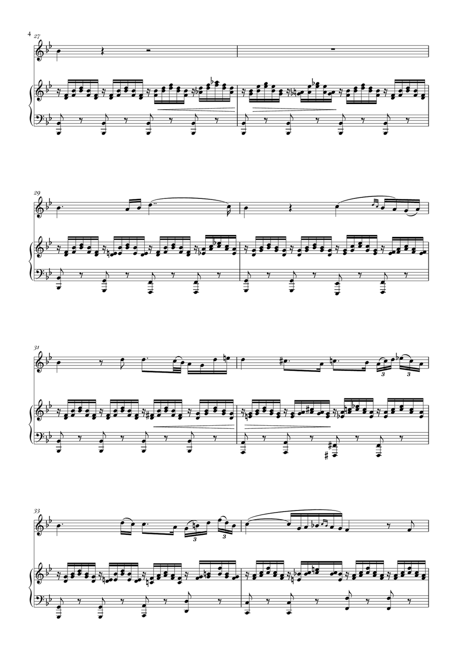 Ave Maria (Schubert) for Violin and Piano String Orchestra scores gallery preview page 4