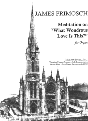 Book cover for Meditation on 'What Wondrous Love is This?