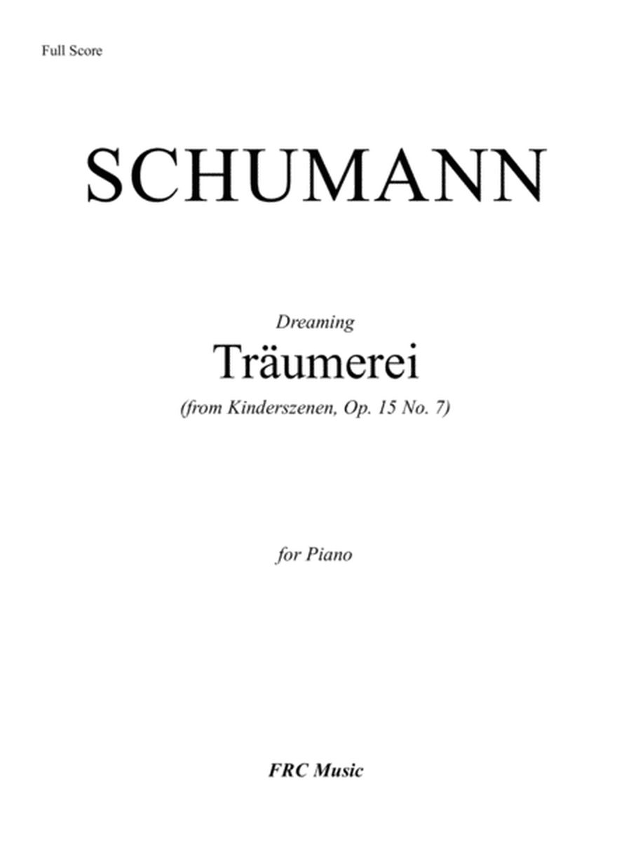 Träumerei (from Kinderszenen, Op. 15 No. 7) for Piano image number null