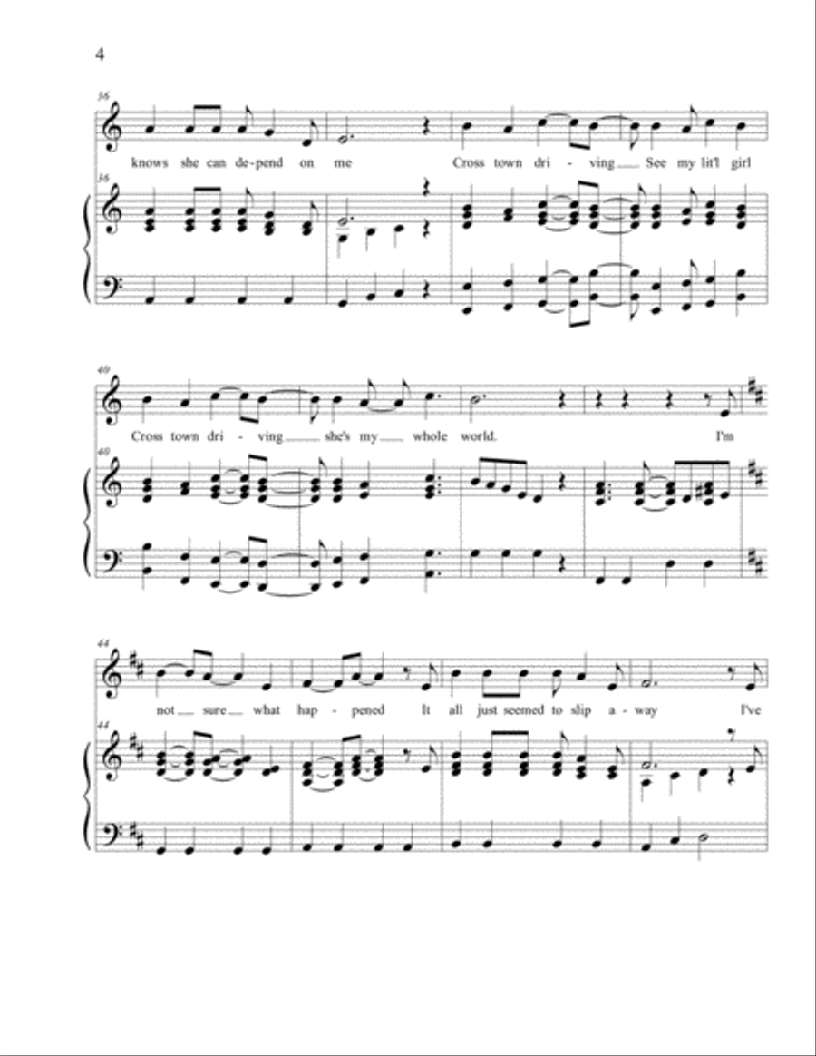 CROSS TOWN DRIVING CROSS TOWN DRIVING Voice scores gallery preview page 4