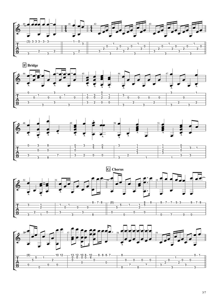 The Boxer Acoustic Guitar scores gallery preview page 3