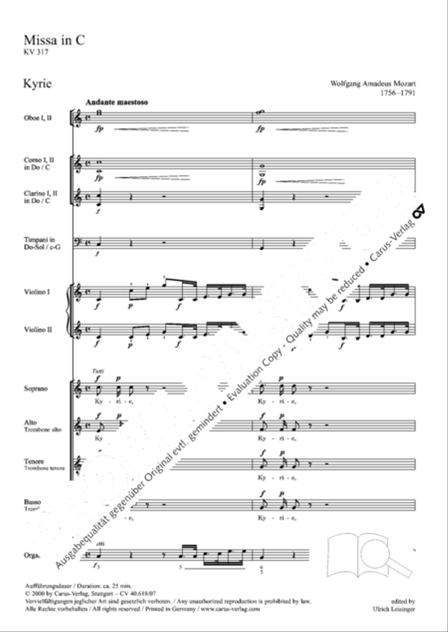 Mass in C (Missa in C)