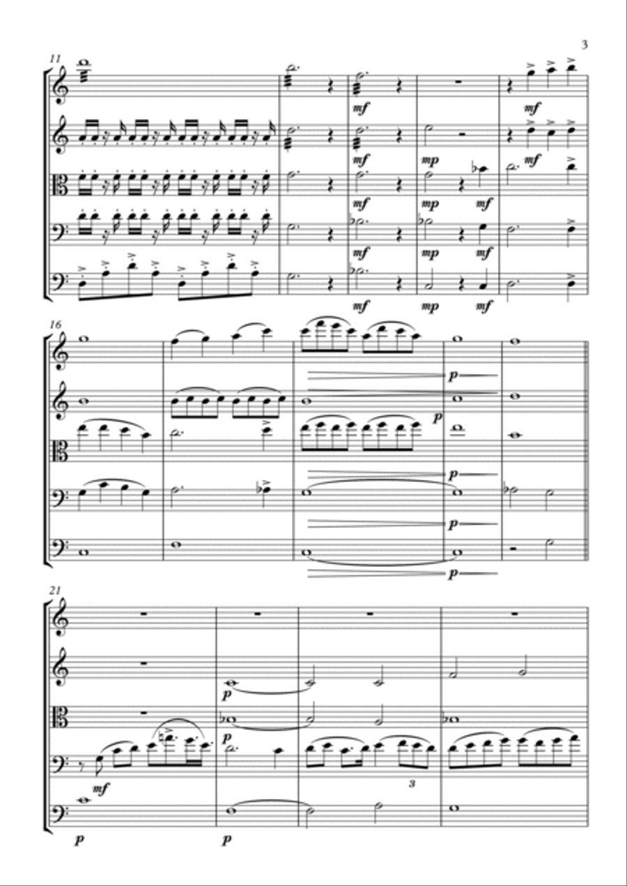 Monte Louro String Orchestra scores gallery preview page 3