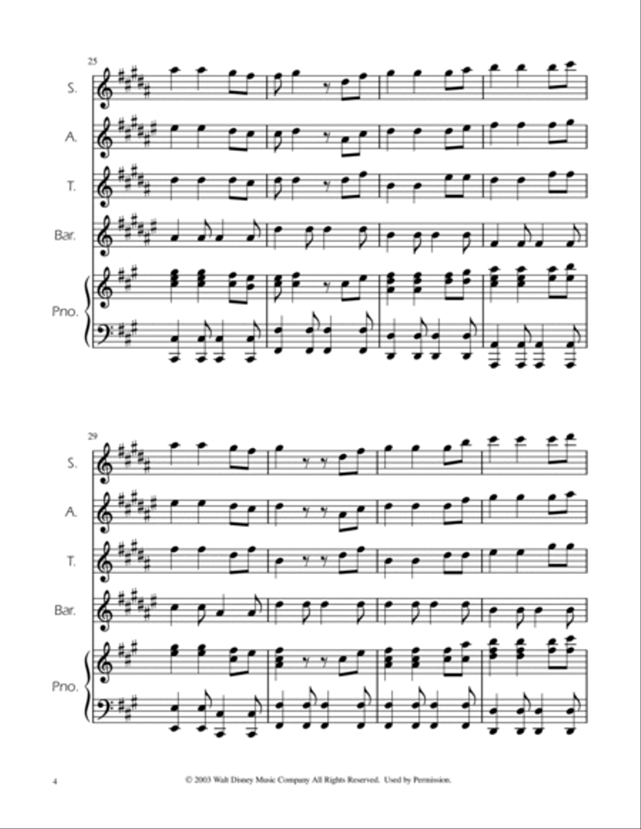 He's A Pirate Saxophone Quartet scores gallery preview page 4