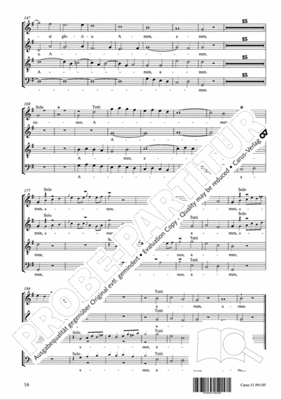 Stabat mater 4-Part scores gallery preview page 17