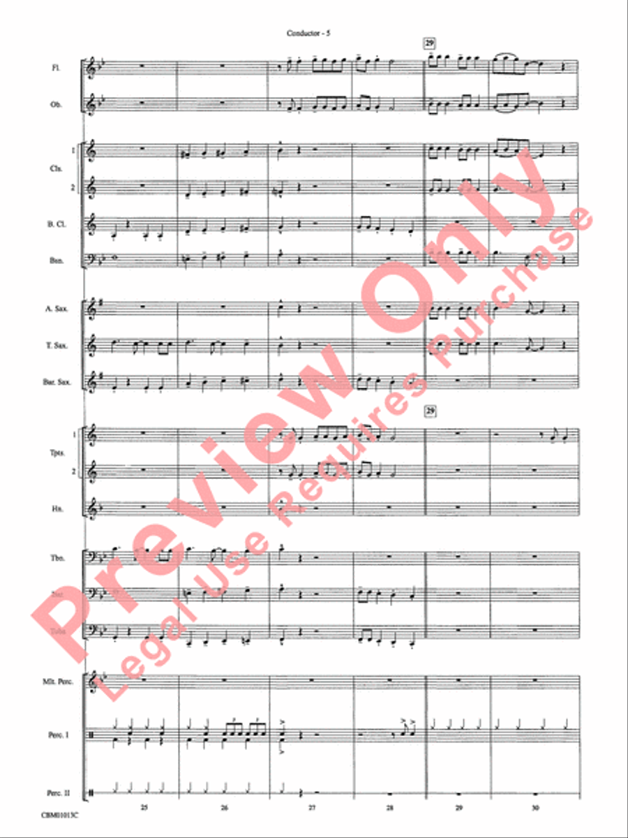 Jingle Bell Rock Concert Band scores gallery preview page 7