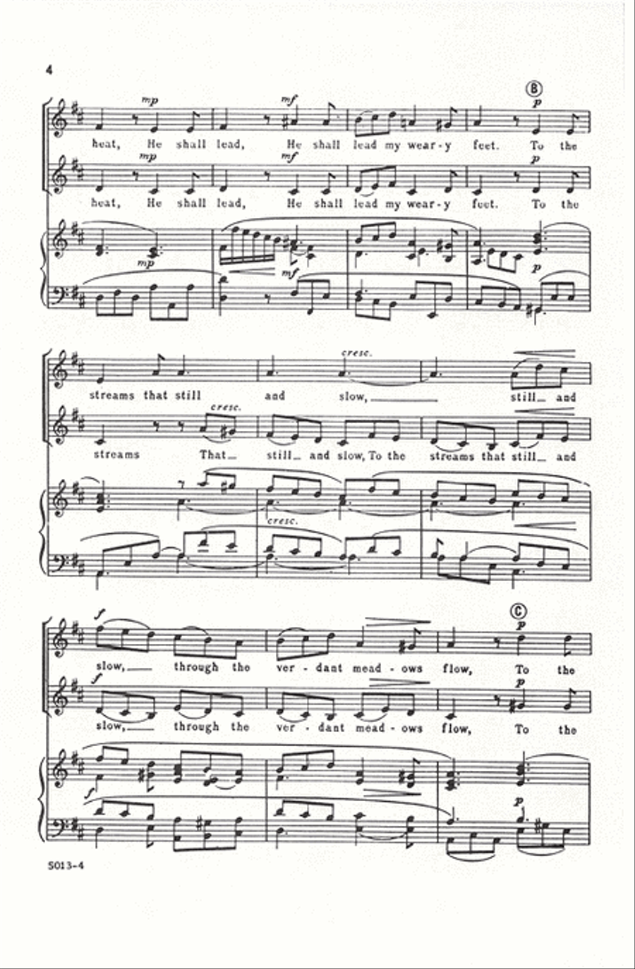 Lo, My Shepherd's Hand Divine (from Mass in G) SA scores gallery preview page 3