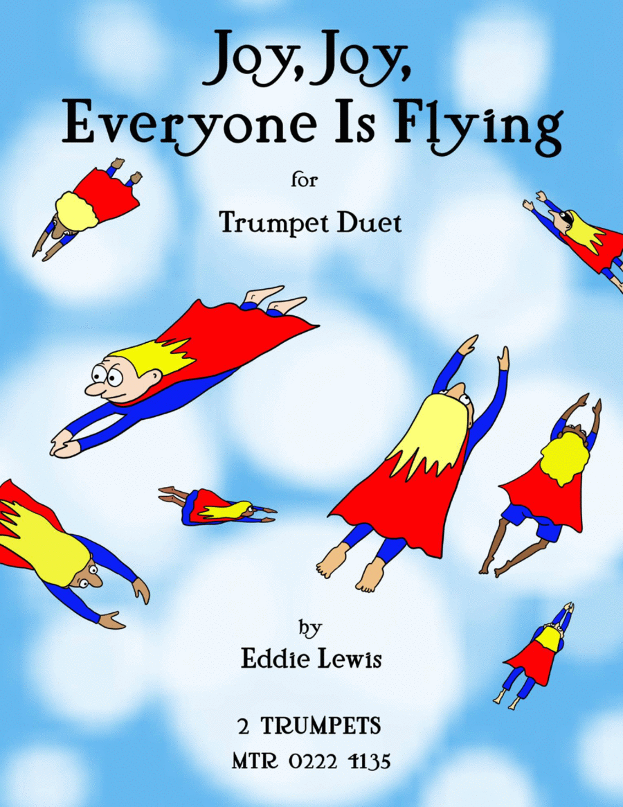 Book cover for Joy, Joy, Everyone Is Flying - Easy Trumpet Duet