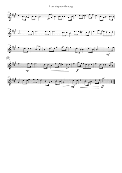 I Can Sing Now The Song for brass ensemble image number null