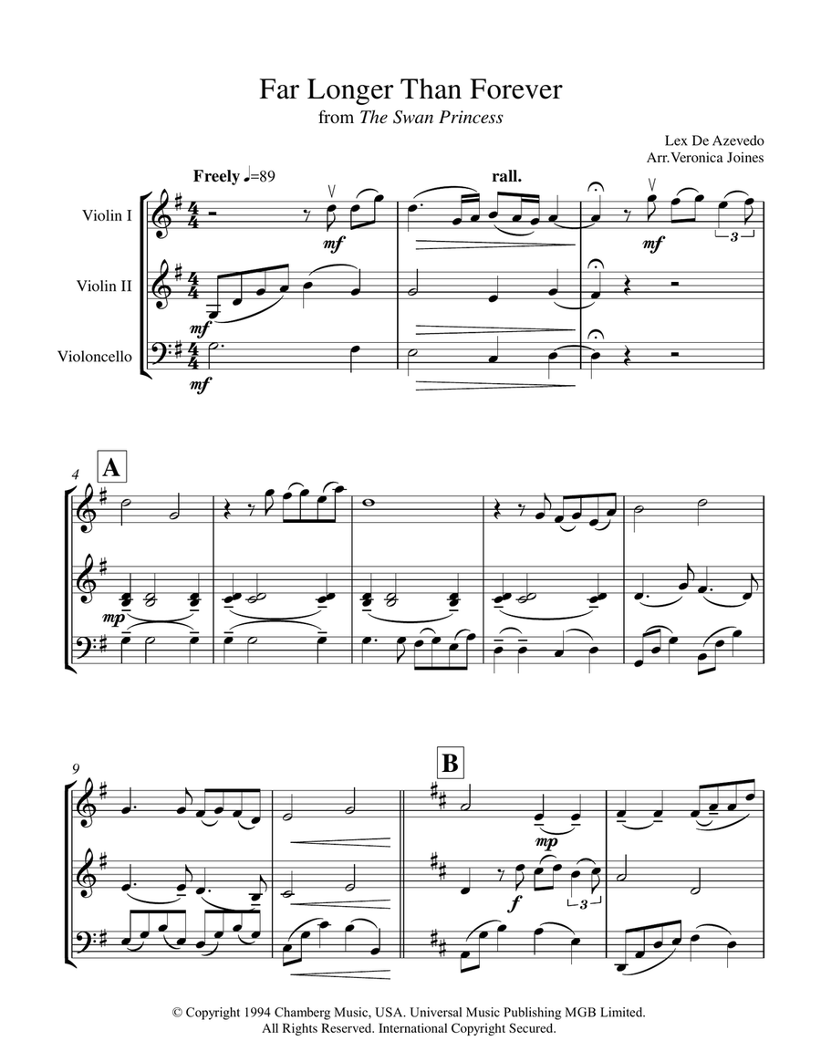 Far Longer Than Forever String Trio scores gallery preview page 2