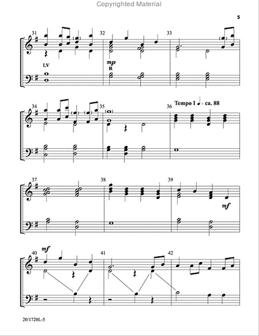 A Christmas Lullaby 3-Octaves scores gallery preview page 5
