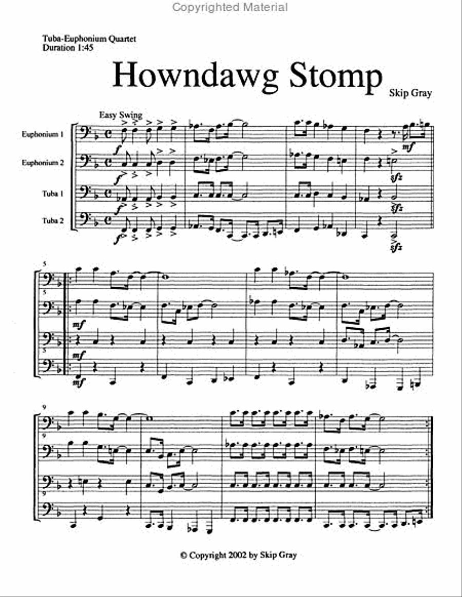 Concert and Contest Collection for Tuba-Euphonium Quartet EETT scores gallery preview page 9