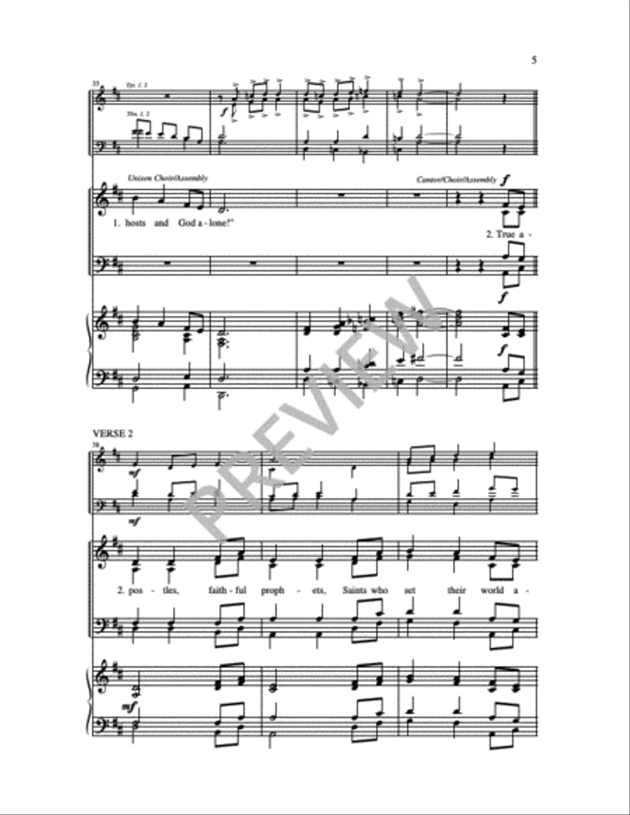 God, We Praise You 4-Part scores gallery preview page 20