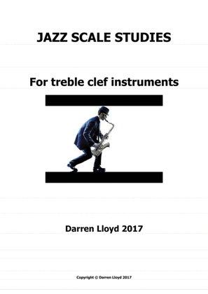 Jazz scale studies for treble clef instruments