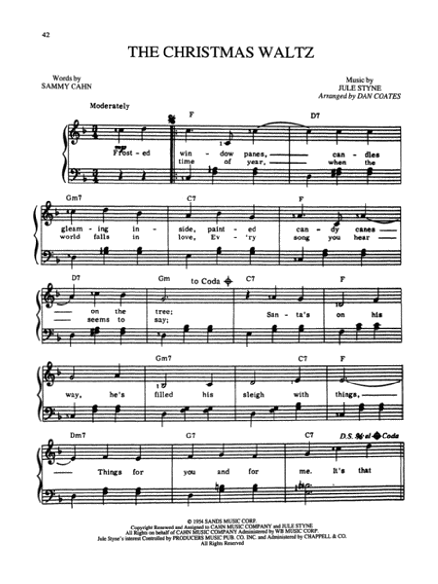 Dan Coates Complete Christmas Music Collection - Easy Piano Voice scores gallery preview page 6
