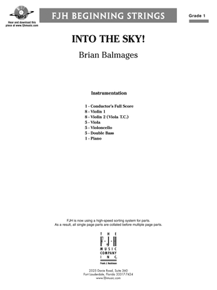 Book cover for Into the Sky!: Score