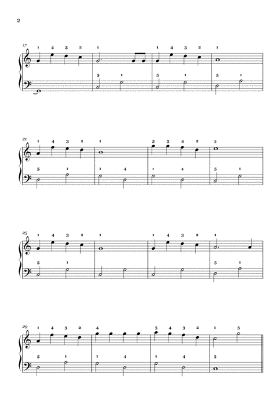 Jingle Bells Jingle Bells Easy Piano scores gallery preview page 2
