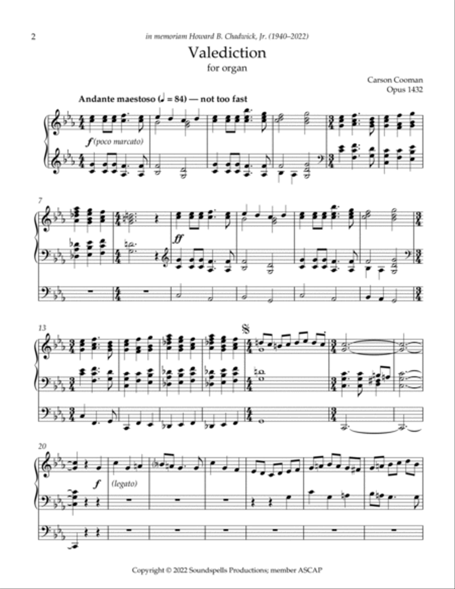 Valediction Valediction Small Ensemble scores gallery preview page 2
