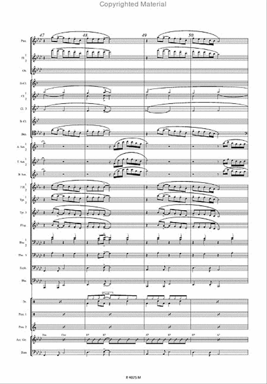 Manhattan Kaboul Concert Band scores gallery preview page 4