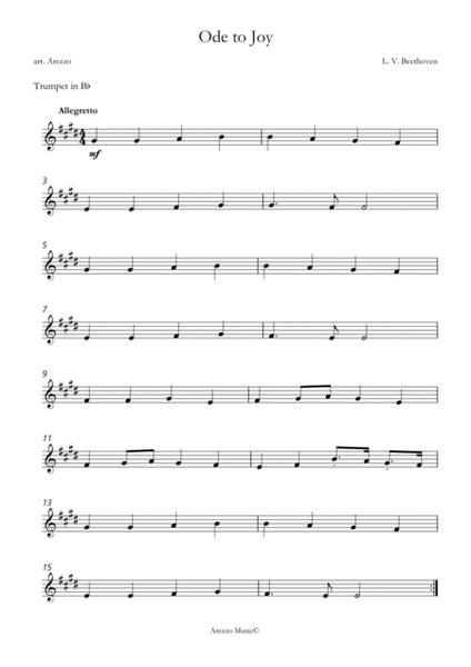 ode to joy trumpet and bassoon for beginners sheet music image number null