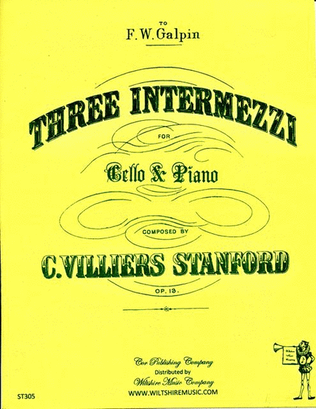 Book cover for Three Intermezzi