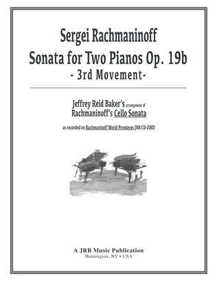 Rachmaninoff/Baker - Sonata for Two Pianos in G Minor: 3rd Movement