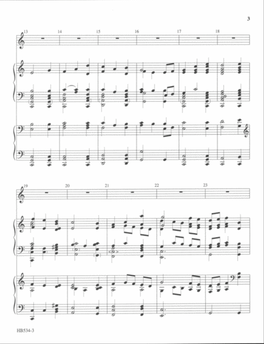 Candlelight Noel - full score Handbell Choir scores gallery preview page 3