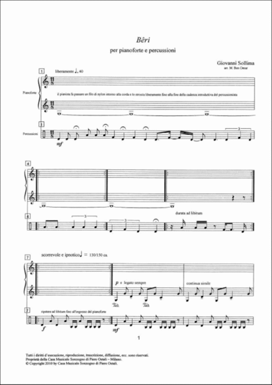 Beri Piano scores gallery preview page 2