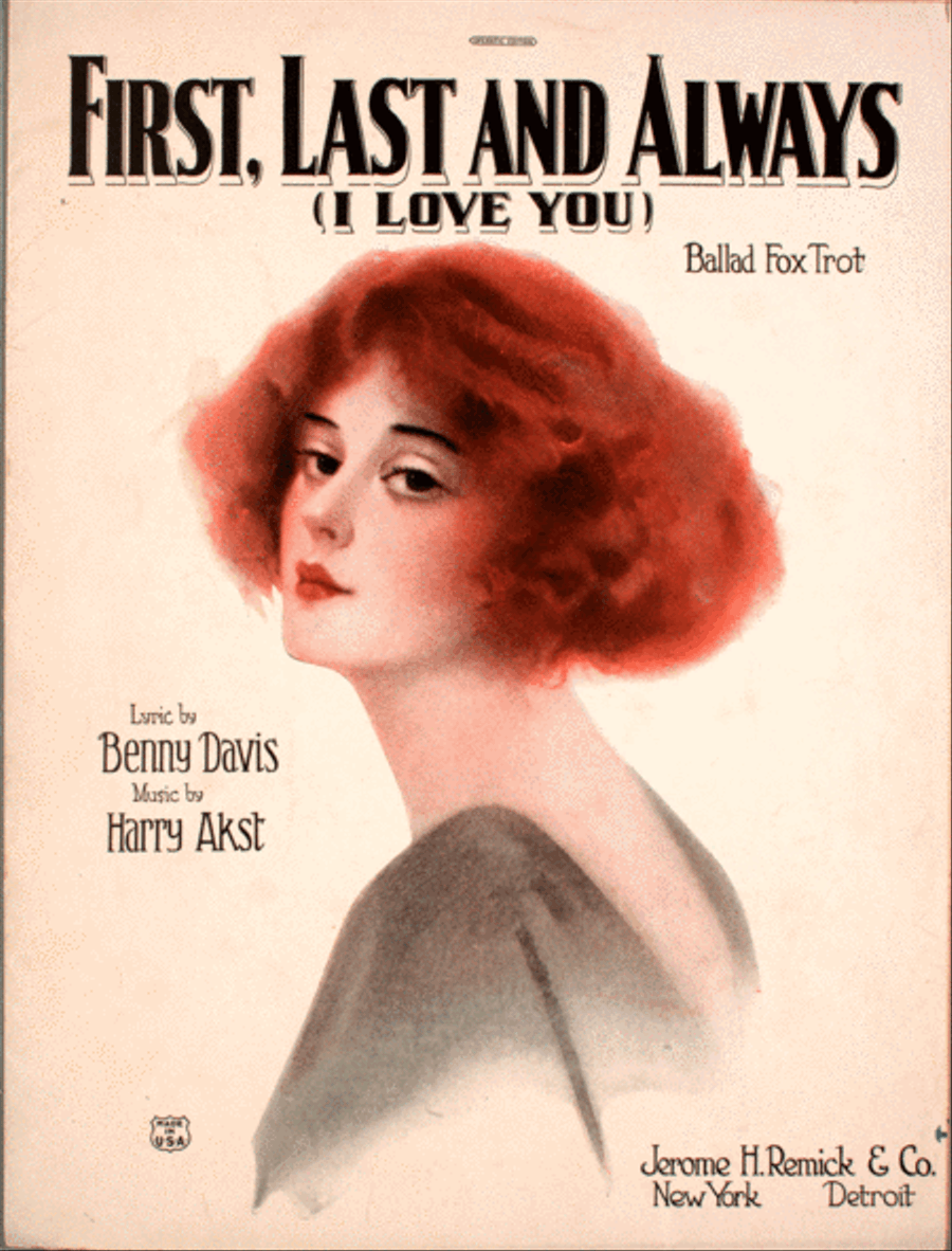 First, Last and Always (I Love You). Ballad Fox Trot Voice scores gallery preview page 1
