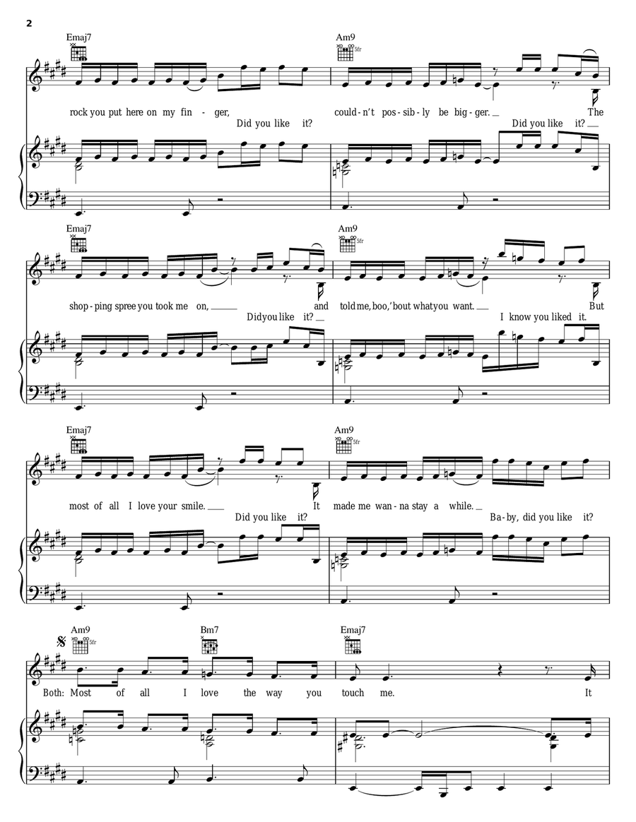 Cruise Control Piano, Vocal, Guitar scores gallery preview page 2