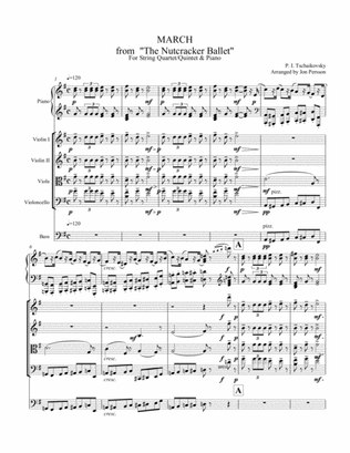 Nutcracker Ballet - March for Strings and Piano - Complete Score and Parts