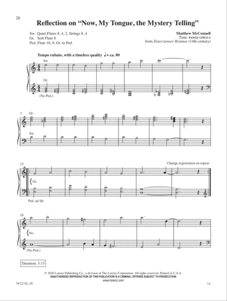 The Lord's Supper Organ Solo scores gallery preview page 10