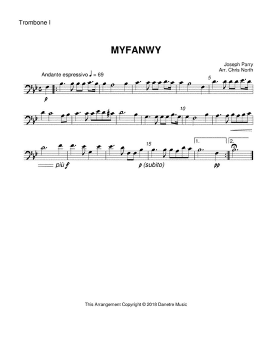 Myfanwy (Trombone Quartet) image number null
