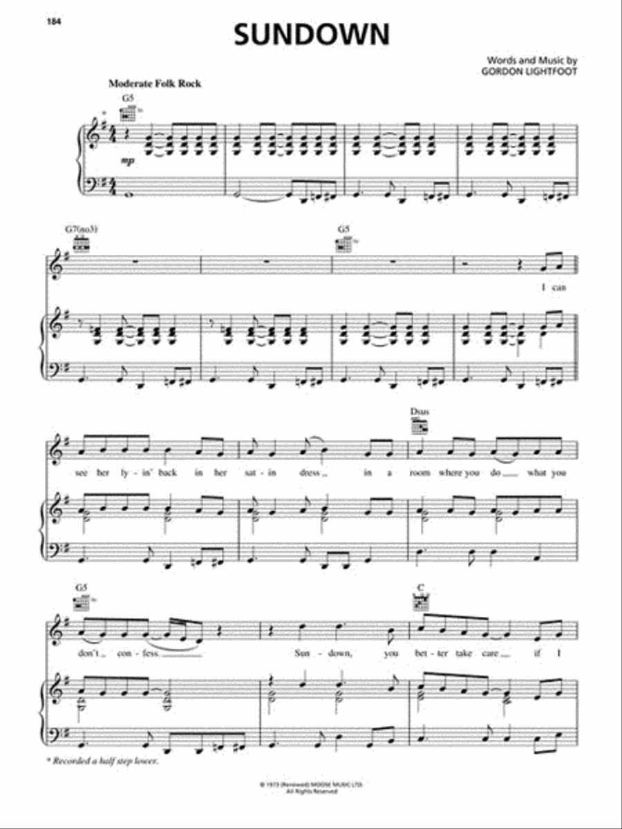 The Most Requested Folk/Pop Songs Piano, Vocal, Guitar scores gallery preview page 4