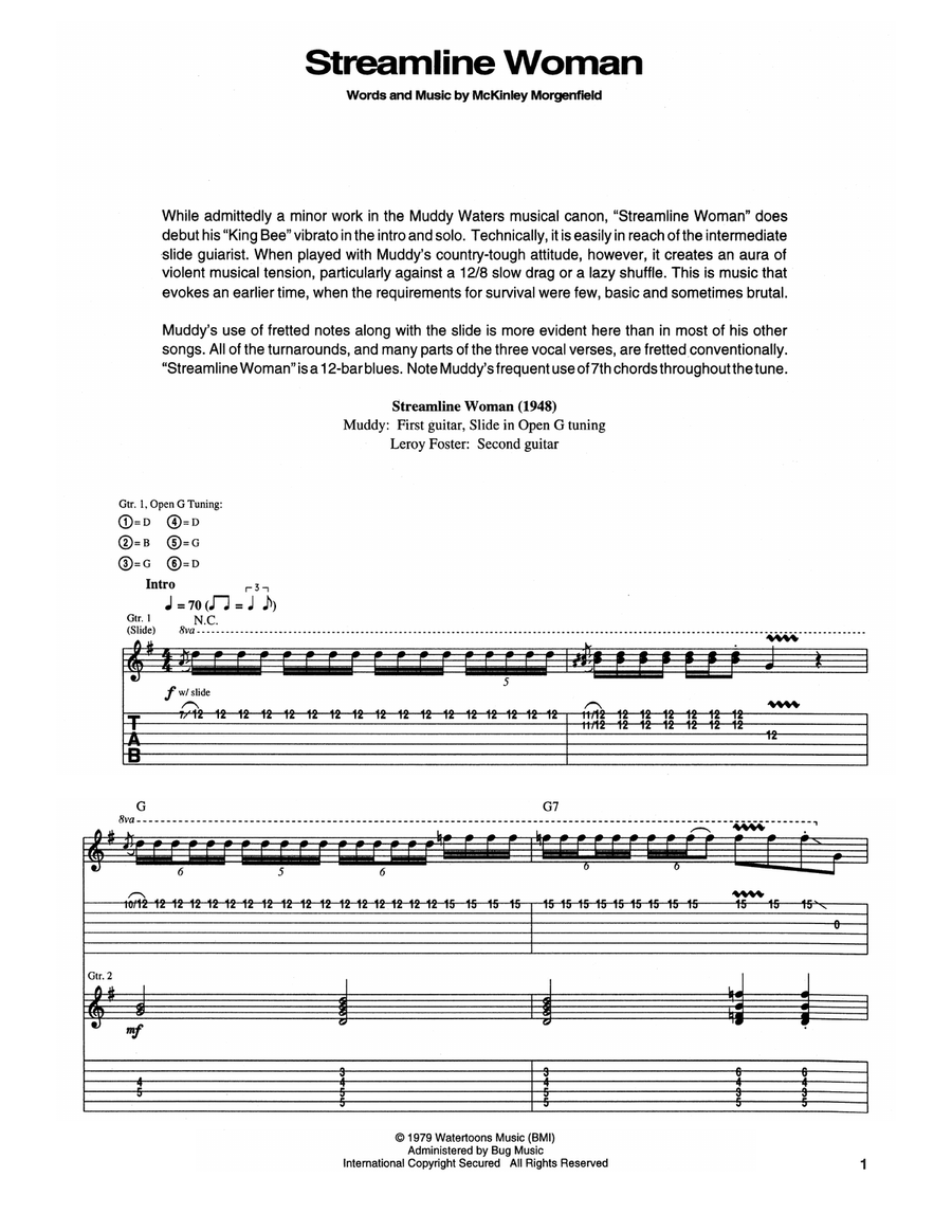 Streamline Woman Electric Guitar scores gallery preview page 1