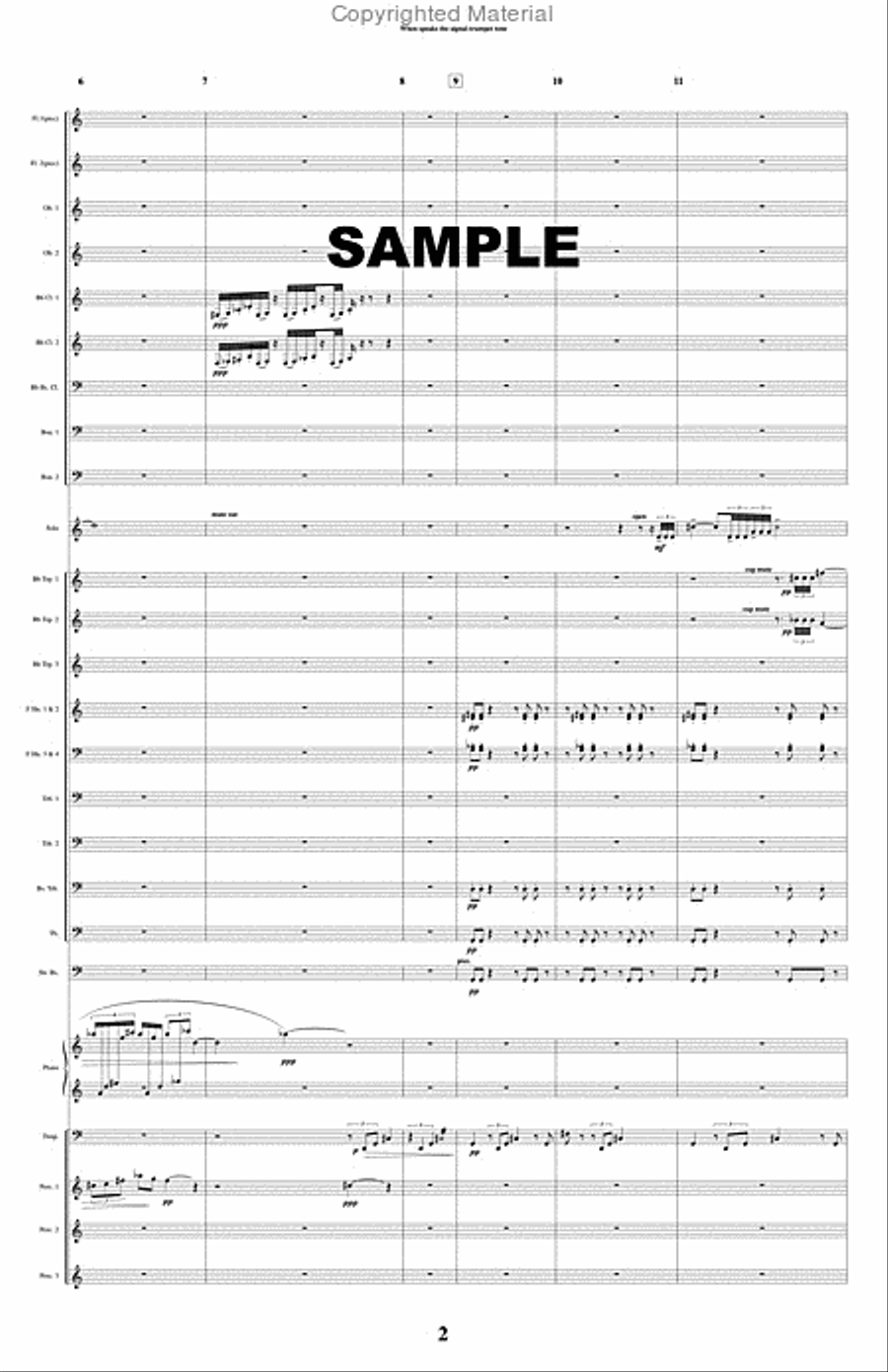 When Speaks the Signal-Trumpet Tone Concert Band scores gallery preview page 3