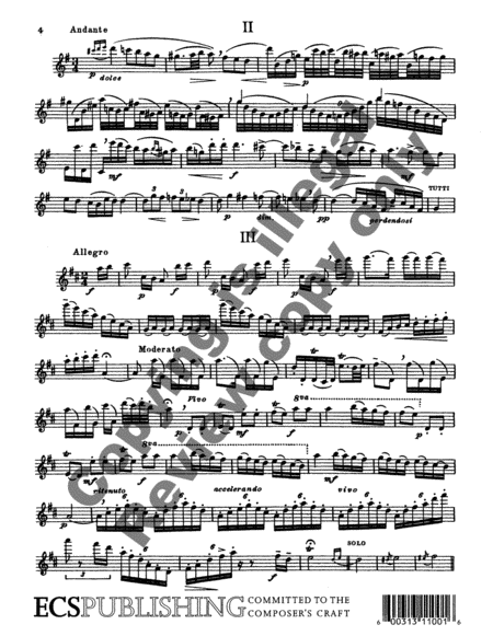 Cadenza for Mozart Flute Concerto, D Major, K.314